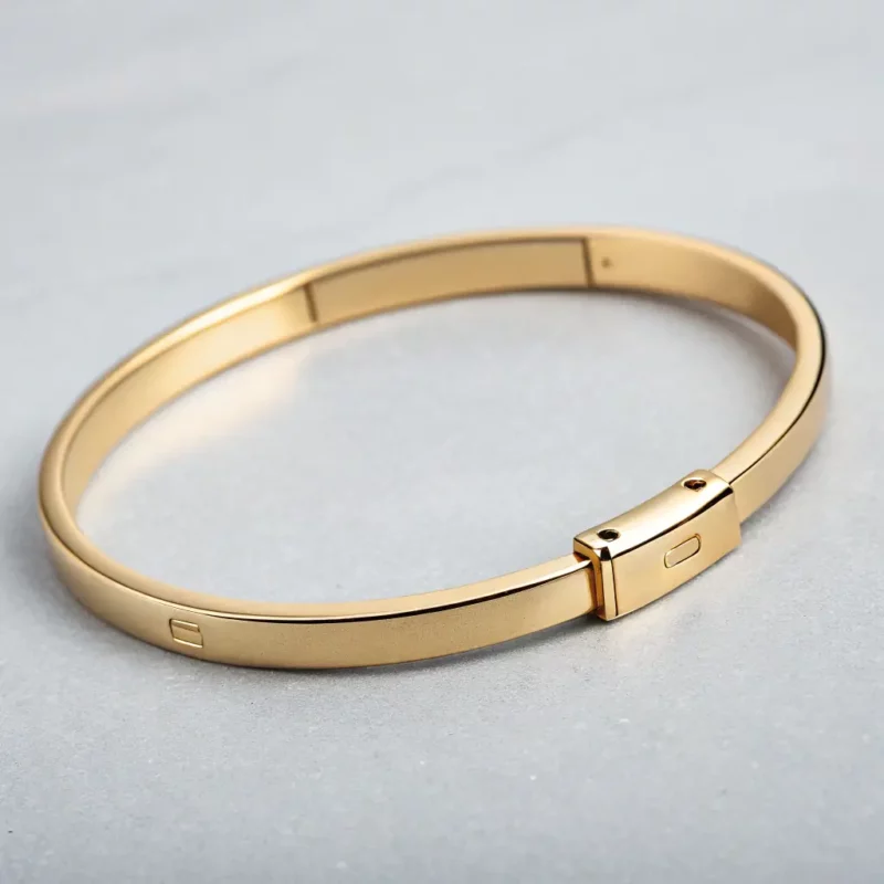 Custom Engraved Gold Bracelet